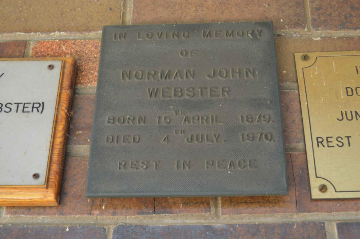 WEBSTER Norman John 1879-1970