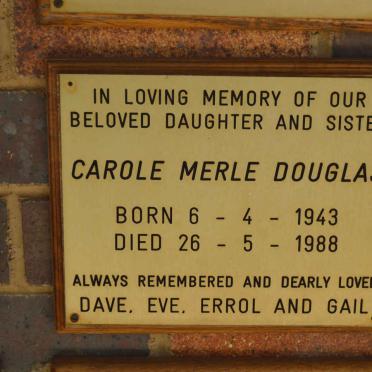 DOUGLAS Carole Merle 1943-1988