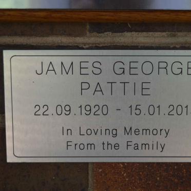 PATTIE James George 1920-2015