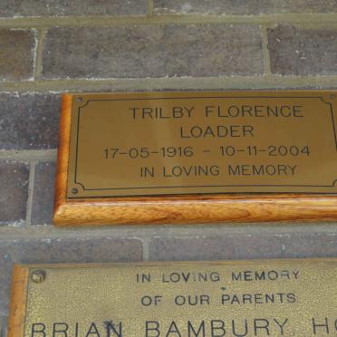 LOADER Trilby Florence 1916-2004