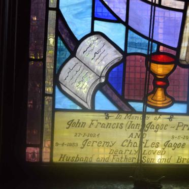 JAGOE John Francis 1924-1989 :: JAGOE Jeremy Charles 1953-1970