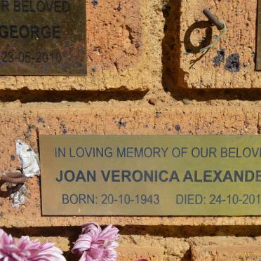 ALEXANDER Joan Veronica 1943-2011