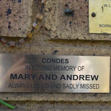 CONDES Andrew &amp; Mary