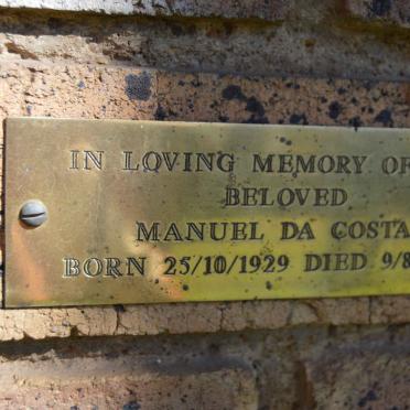 COSTA Manuel, da 1929-1993