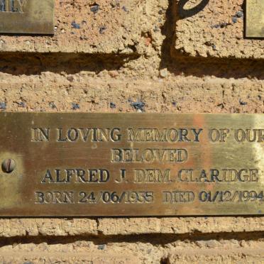 CLARIDGE Alfred J. Dem. 1935-1994
