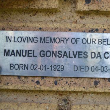 COSTA Manuel Gonsalves, da 1929-1993