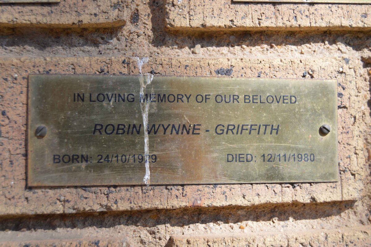 GRIFFITH Robin, WYNNE 1929-1980