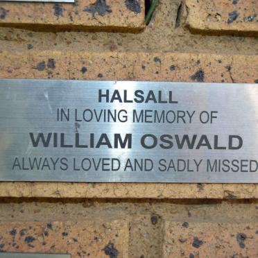 HALSALL William Oswald