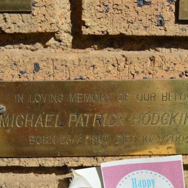 HODGKINSON Michael Patrick 1951-2004