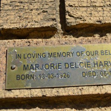 HARVEY Marjorie Delcie 1926-2008