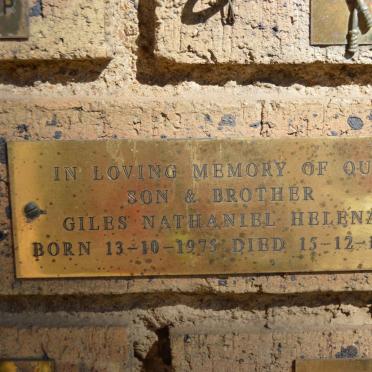 HELENA Giles Nathaniel 1975-1995