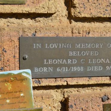 LEONARD Leonard C. 1908-1988