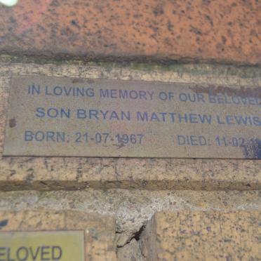 LEWIS Bryan Matthew 1967-1972
