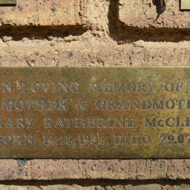 McCLEEVE Mary Katherine 1932-1995