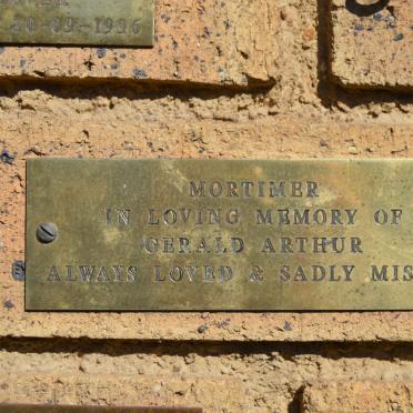 MORTIMER Gerald Arthur