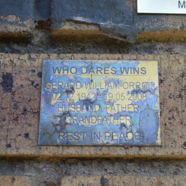 ORRITT Gerard William 1942-2008