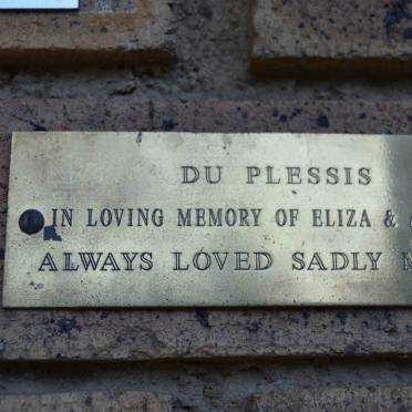 PLESSIS Andries, du &amp; Eliza