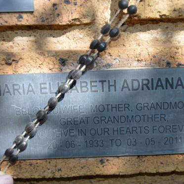 PAGET Maria Elizabeth Adriana 1933-2011