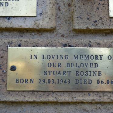 ROSINE Stuart 1943-1996