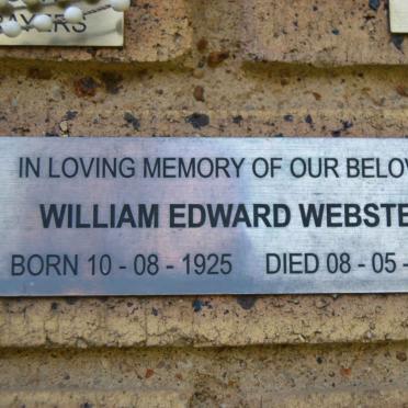 WEBSTER William Edward 1925-2011