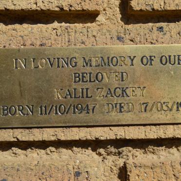 ZACKEY Kalil 1947-1948