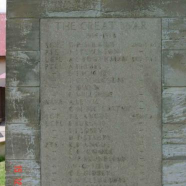 Gauteng, BOKSBURG district, ERPM , War Memorial