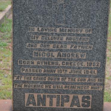 ANTIPAS Nicol Andrew 1882-1941