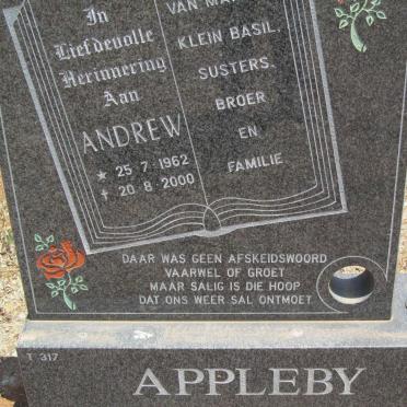 APPLEBY Andrew 1962-2000