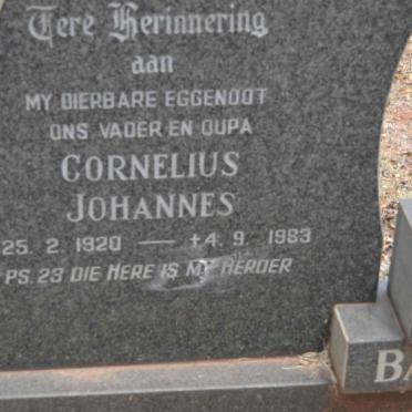 BARNARD Cornelius Johannes 1920-1983