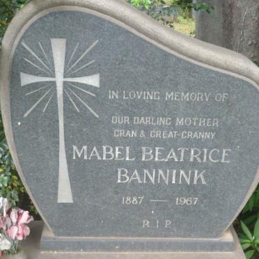 BANNINK Mabel Beatrice 1887-1967
