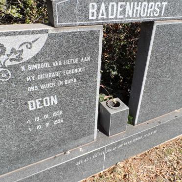 BADENHORST Deon 1938-1996
