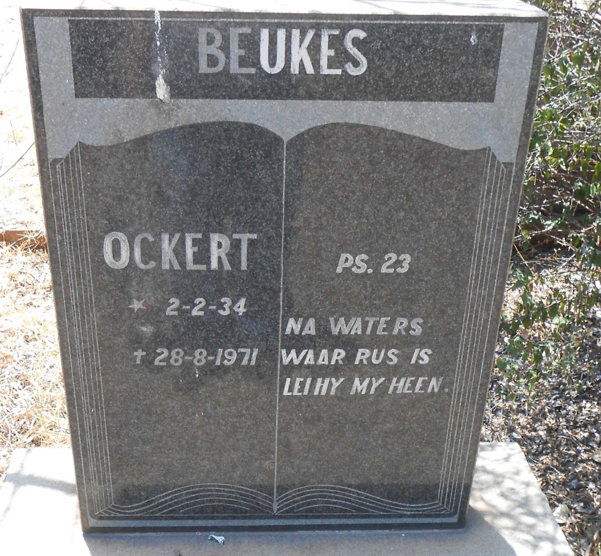 BEUKES Ockert 1934-1971