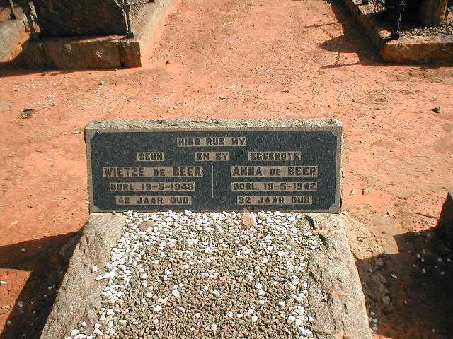 BEER Wietze, de  -1948 &amp; Anna -1942
