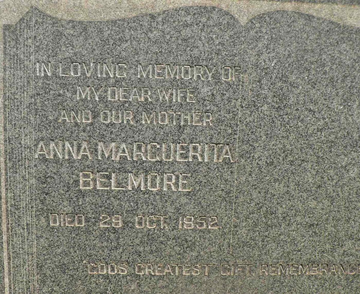 BELMORE Anna Marguerita -1952