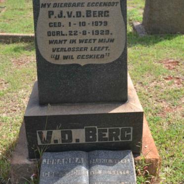 BERG P.J., v.d. 1879-1929 &amp; Johanna Gorrerdina 1881-19??