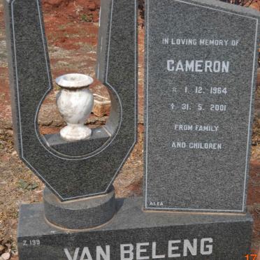 BELENG Cameron, van 1964-2001