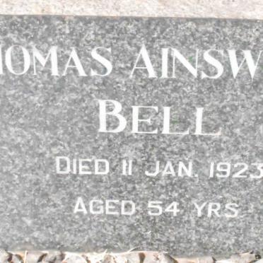BELL Thomas Ainsworth -1923