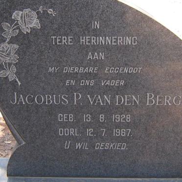 BERG Jacobus P., van den 1928-1967