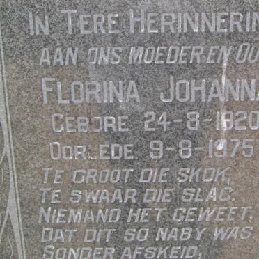 BEKKER Florina Johanna 1920-1975