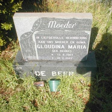 BEER Gloudina Maria, de nee BEUKES 1907-1987