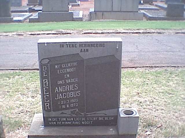 BEER Andries Jacobus, de 1925-1973