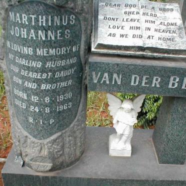 BERG Marthinus Johannes, van der 1930-1963