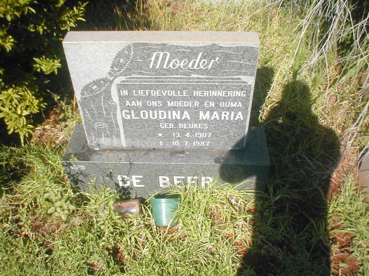 BEER Gloudina Maria, de nee BEUKES 1907-1987