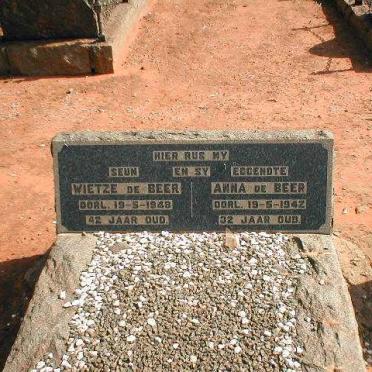 BEER Wietze, de  -1948 &amp; Anna -1942