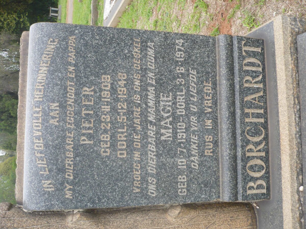 BORCHARDT Pieter 1909-1948 &amp; Magie 1910-1974