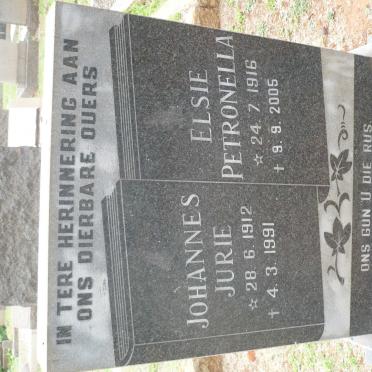 BOTHA Johannes Jurie 1912-1991 &amp; Elsie Petronella 1916-2005
