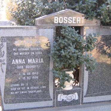 BOSSERT Anna Maria nee BOSHOFF 1942-1996