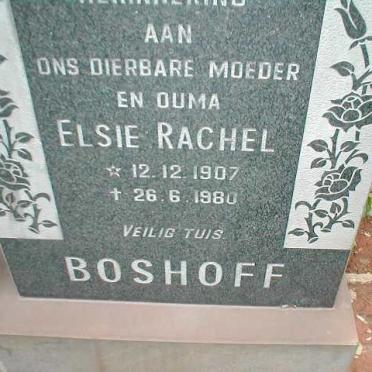 BOSHOFF Elsie Rachel 1907-1980