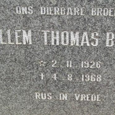 BOTHA Willem Thomas 1926-1968