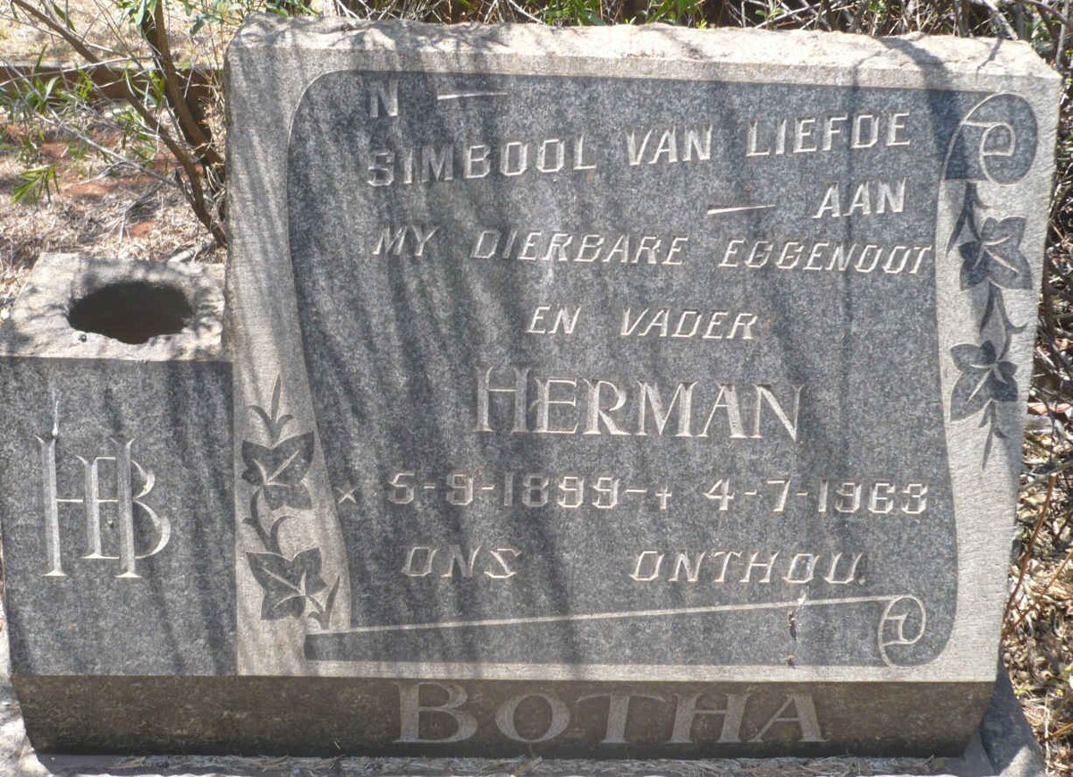 BOTHA Herman 1899-1963